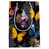 Levendige Abstracte Vlinder Vlucht (8) Medium Cadeauzakje (Voorkant)