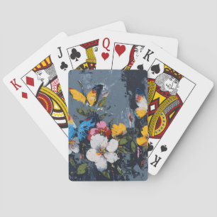 Levendige Abstracte Vlinder Vlucht (9) Pokerkaarten