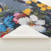 Levendige Abstracte Vlinder Vlucht (9) Sherpa Deken (3/4)