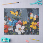 Levendige Abstracte Vlinder Vlucht (9) Tissuepapier (Craft)