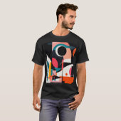 Levendige Abstracte vormen Collectie T-shirt (Voorkant volledig)