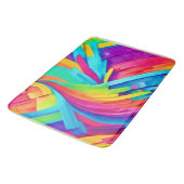Levendige Abstracte vormen kunst Badmat (Gekanteld)