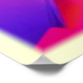 Levendige Abstracte vormen kunst Poster (Hoek)