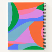 Levendige Abstracte vormen voor games op maat Notitieboek (Achterkant)