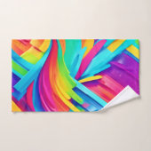 Levendige Abstracte Vormgeving Kunst Bad Handdoek (Handdoek)