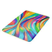 Levendige Abstracte wervelende kleurenkunst Badmat (Gekanteld)