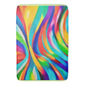 Levendige Abstracte wervelende kleurenkunst Badmat (Voorkant Verticaal)