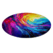 Levendige Abstracte werveling Snijplank (Hoek)