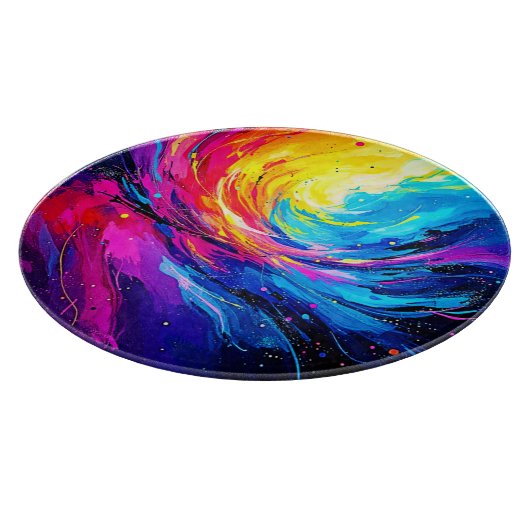 Levendige Abstracte werveling Snijplank (Hoek)