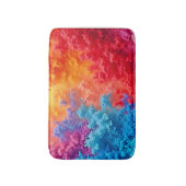 Levendige Abstracte Wolkenkleuren Badmat (Voorkant Verticaal)