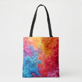 Levendige Abstracte Wolkenkleuren Tote Bag (Voorkant)