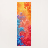 Levendige Abstracte Wolkenkleuren Yogamat (Achterkant)