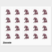 Levendige Abstracte Zilveren Sticker (Vel)