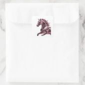 Levendige Abstracte Zilveren Sticker (Tas)