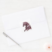 Levendige Abstracte Zilveren Sticker (Envelop)