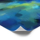 LEVENDIGE ABSTRACTE ZONSONDERGANG LANDSCHAPSKUNST POSTER (Hoek)