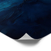Levendige Abstracte Zonsondergang Over Rollende Go Poster (Hoek)