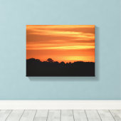 Levendige achtergrond zonsondergang canvas afdruk (Insitu (Houten vloer))