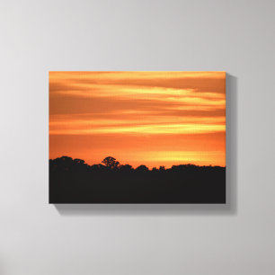 Levendige achtergrond zonsondergang canvas afdruk