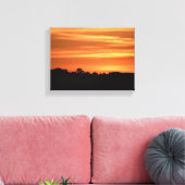 Levendige achtergrond zonsondergang canvas afdruk (Insitu (Woonkamer))