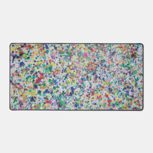 Levendige Acrylverf Spat Abstract Bureaumat