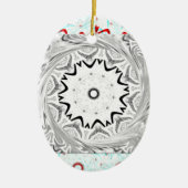 Levendige Afrikaanse cultuur: een roze en cyaan sa Keramisch Ornament (Voorkant)