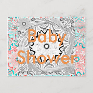 Levendige Afrikaanse cultuur: een roze en cyaan sa Uitnodiging Briefkaart