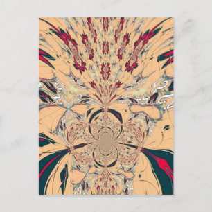 Levendige Afrikaanse Kaleidoscoop: Een Peachy Deli Briefkaart