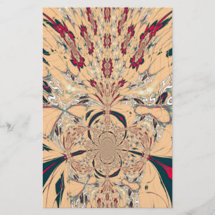 Levendige Afrikaanse Kaleidoscoop: Een Peachy Deli Briefpapier