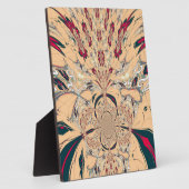 Levendige Afrikaanse Kaleidoscoop: Een Peachy Deli Fotoplaat (Zijkant)