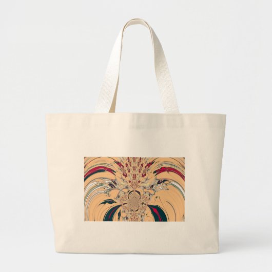 Levendige Afrikaanse Kaleidoscoop: Een Peachy Deli Grote Tote Bag (Voorkant)
