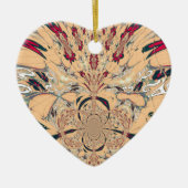 Levendige Afrikaanse Kaleidoscoop: Een Peachy Deli Keramisch Ornament (Voorkant)