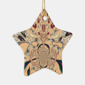 Levendige Afrikaanse Kaleidoscoop: Een Peachy Deli Keramisch Ornament (Rechts)