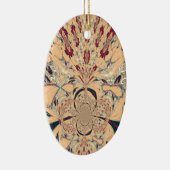 Levendige Afrikaanse Kaleidoscoop: Een Peachy Deli Keramisch Ornament (Rechts)