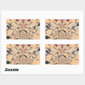 Levendige Afrikaanse Kaleidoscoop: Een Peachy Deli Rechthoekige Sticker (Vel)