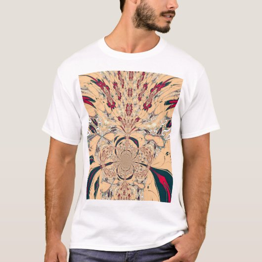 Levendige Afrikaanse Kaleidoscoop: Een Peachy Deli T-shirt (Voorkant)