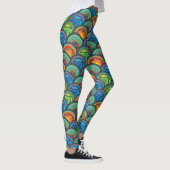 Levendige Afrikaanse Textiel: Het mengen van Patro Leggings (Rechts)