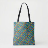 Levendige Afrikaanse Textiel: Het mengen van Patro Tote Bag (Voorkant)