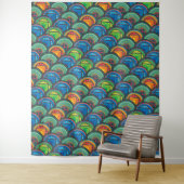 Levendige Afrikaanse Textiel: Het mengen van Patro Wandkleed (In situ)