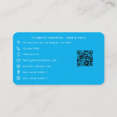 Levendige Afro-Amerikaanse Nail Boss Branding Visitekaartje (Achterkant)