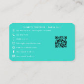 Levendige Afro-Amerikaanse Nail Boss Branding Visitekaartje (Achterkant)