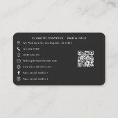 Levendige Afro-Amerikaanse Nail Boss Branding Visitekaartje (Achterkant)