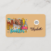 Levendige Afro-Amerikaanse Nail Hustler Branding Visitekaartje (Voorkant)