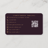 Levendige Afro-Amerikaanse Nail Hustler Branding Visitekaartje (Achterkant)