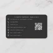 Levendige Afro-Amerikaanse Nail Salon Branding Visitekaartje (Achterkant)