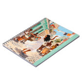 Levendige Afro-Caribische Dans Monogram Reis Notitieboek (Linkerzijde)