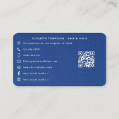 Levendige Afrocentrische Black Woman Salon Brandin Visitekaartje (Achterkant)