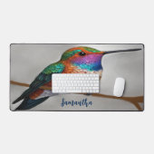 Levendige Allen's Kolibrie Schildering Bureaumat (Keyboard & Muis)