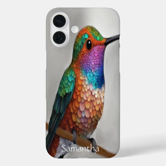 Levendige Allen's Kolibrie Schildering Case-Mate iPhone Case (Achterkant)