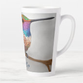 Levendige Allen's Kolibrie Schildering Latte Mok (Rechts)